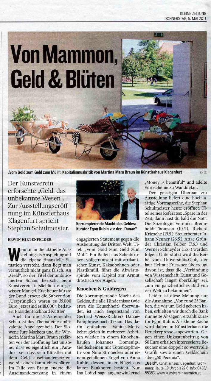 Vom Gold zum Geld zum Mll